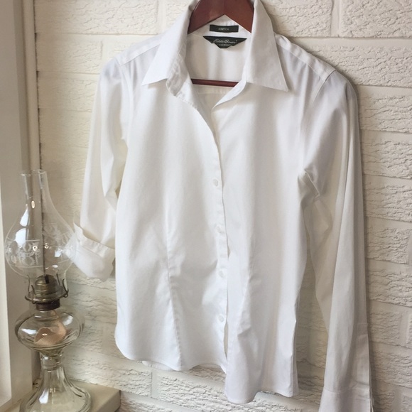 Eddie Bauer white cotton shirt - Picture 1 of 4